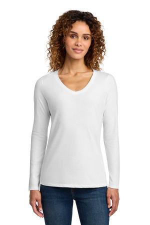 Port & Co ® Women's Long Sleeve Fan Favorite V-Neck Tee. LPC450VLS