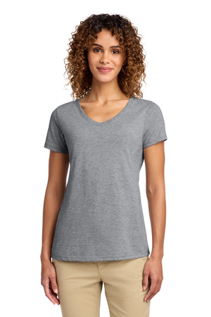 Port & Co ® Women's Fan Favorite V-Neck Tee. LPC450V — Athletic Heather