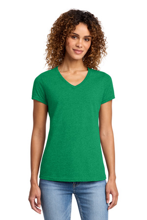 Port & Co ® Women's Fan Favorite ™ Blend V-Neck Tee. LPC455V — Athletic Kelly Green Heather