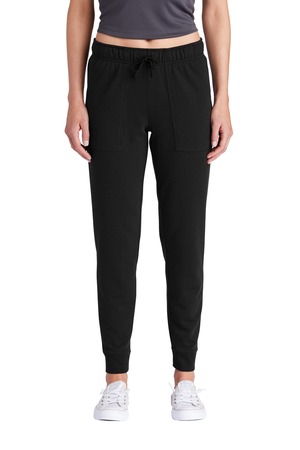 Sport-Tek ® Women's PosiCharge ® Tri-Blend Wicking Fleece Jogger LST299 — Black Triad Solid
