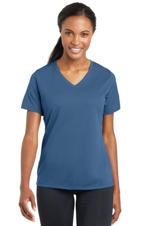 Sport-Tek ® Women's PosiCharge ® RacerMesh ® V-Neck Tee. LST340