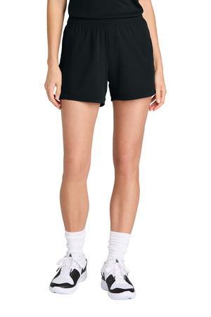 Sport-Tek ® Women's Club 5' Short LST442 — Black/ Black