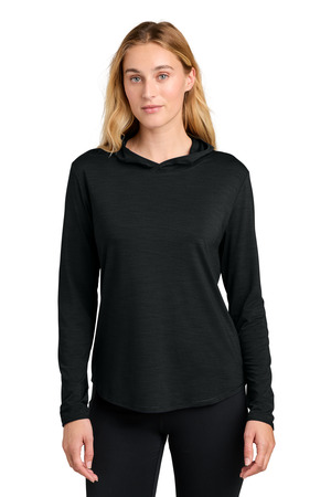 Sport-Tek ® Women's Versa Long Sleeve Pullover Hoodie LST492 — Black