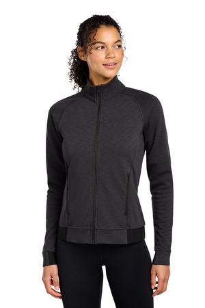 Sport-Tek ® Women's PosiCharge ® Strive Full-Zip LST570 — Black