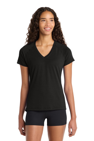 Sport-Tek ® Women's Ultimate Performance V-Neck. LST700 — Black