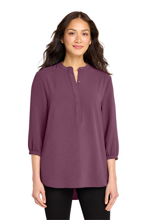 Port Authority ® Women's 3/4-Sleeve Textured Crepe Tunic LW713