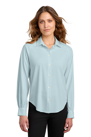 Mercer+Mettle ® Women's Long Sleeve Buttery Soft Blouse MM2017 — Celestial Blue