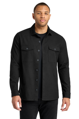 Mercer+Mettle ® Long Sleeve Twill Overshirt MM2020 — Deep Black