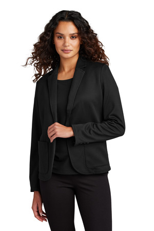 Mercer+Mettle ® Women's Relaxed Knit Blazer MM3031 — Deep Black