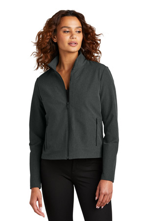 Mercer+Mettle ® Women's Stretch Soft Shell Jacket MM7103 — Anchor Grey Heather