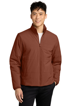 Mercer+Mettle ® Brookline Quilted Jacket MM7220 — Dark Sienna