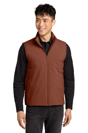 Mercer+Mettle ® Brookline Quilted Vest MM7222 — Dark Sienna