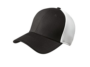 New Era ® - Stretch Mesh Cap. NE1020 — Black/ White