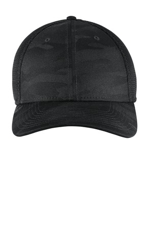 New Era ® Tonal Camo Stretch Tech Mesh Cap NE1091 — Black Camo