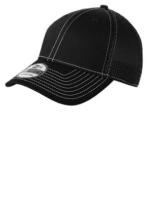 New Era ® - Stretch Mesh Contrast Stitch Cap. NE1120 — Black/ White