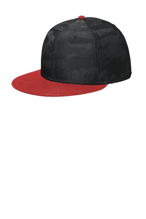 New Era ® Camo Flat Bill Snapback Cap NE407