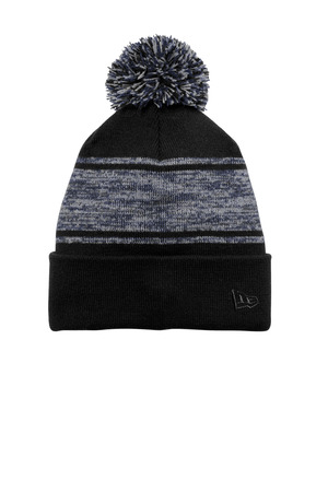 New Era ® Knit Chilled Pom Beanie NE909 — Black/ Deep Navy