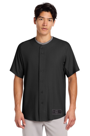 New Era ® Diamond Era Full-Button Jersey. NEA220 — Black