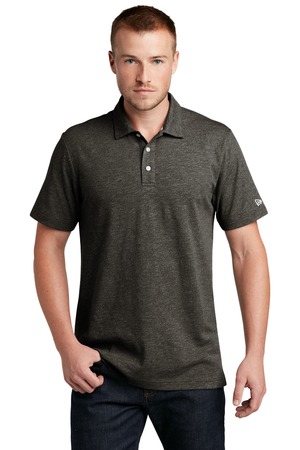 New Era ® Slub Twist Polo NEA301 — Black Twist