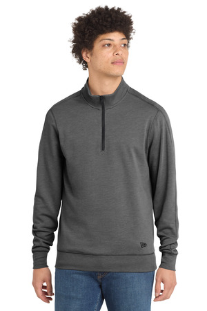 New Era ® Tri-Blend Fleece 1/4-Zip Pullover. NEA512 — Black Heather