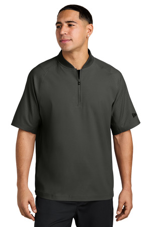 New Era ® Cage Short Sleeve 1/4-Zip Jacket. NEA600 — Black