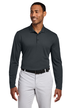 Nike Dri-FIT Micro Pique 2.0 Long Sleeve Polo NKDC2104 — Anthracite