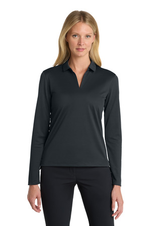 Nike Women's Dri-FIT Micro Pique 2.0 Long Sleeve Polo NKDC2105 — Anthracite