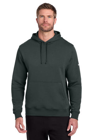 Nike Club Fleece Sleeve Swoosh Pullover Hoodie NKDR1499 — Anthracite
