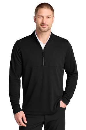 Nike Textured 1/2-Zip Cover-Up NKDX6702 — Black