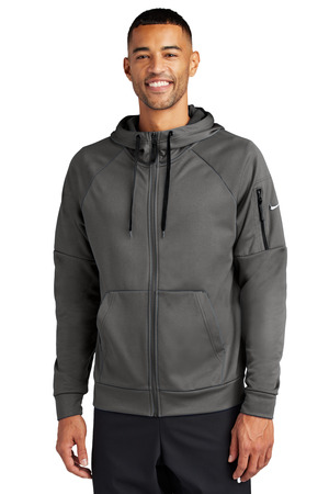 Nike Therma-FIT Pocket Full-Zip Fleece Hoodie NKFD9859 — Anthracite