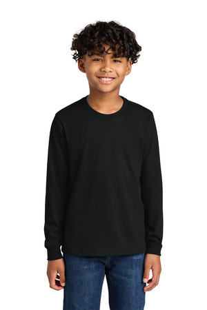 Next Level Apparel ® Youth Cotton Long Sleeve Tee NL3311 — Black