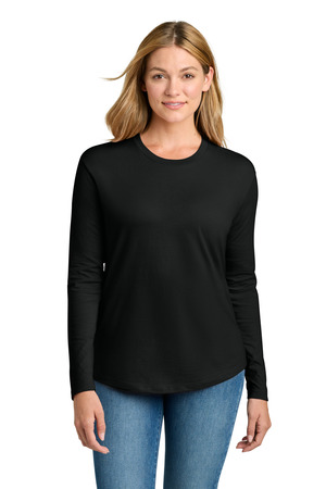 Next Level Apparel ® Women's Cotton Relaxed Long Sleeve Tee NL3911 — Black