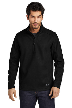 OGIO ® Grit Fleece 1/2-Zip OG729 — Blacktop