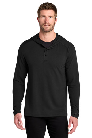 OGIO ® Luuma Flex Hooded Henley OG826 — Blacktop
