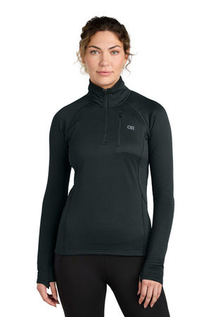 LIMITED EDITION Outdoor Research ® Women's Tech Grid 1/4-Zip Fleece OR322263 — Black