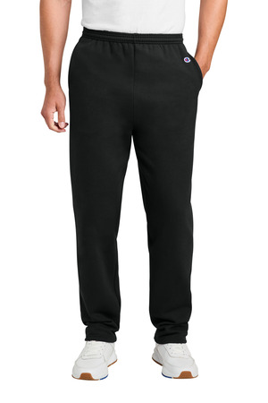 Champion ® Powerblend ® Open Bottom Sweatpant P800 — Black