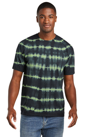 Port & Co ® Allover Stripe Tie-Dye Tee PC142