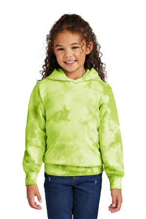 Port & Co ® Youth Crystal Tie-Dye Pullover Hoodie PC144Y — Lemon Lime