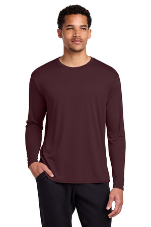 Port & Co ® Long Sleeve Performance Tee. PC380LS — Athletic Maroon