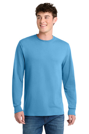 Port & Co ® Long Sleeve Core Blend Tee. PC55LS — Aquatic Blue