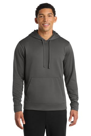Port & Co ® Performance Fleece Pullover Hooded Sweatshirt. PC590H — Charcoal