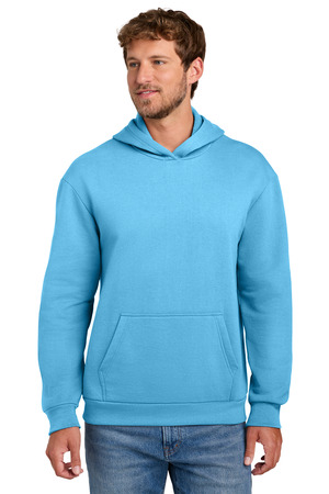 Port & Co ® Easy Fleece Pullover Hooded Sweatshirt PC68H — Aquatic Blue