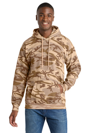 Port & Co ® Core Fleece Camo Pullover Hooded Sweatshirt. PC78HC
