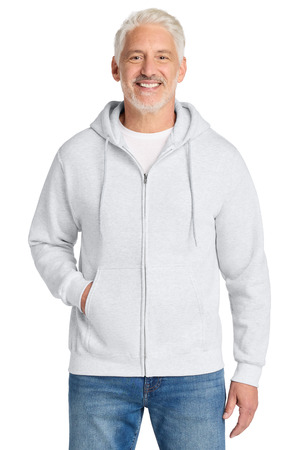 Port & Co ® Core Fleece Full-Zip Hooded Sweatshirt. PC78ZH — Ash