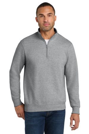 Port & Co ® Fan Favorite Fleece 1/4-Zip Pullover Sweatshirt. PC850Q — Athletic Heather