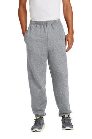 Port & Co ® Essential Fleece Sweatpant with Pockets. PC90P — Athletic Heather
