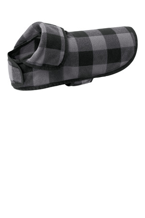 Port Authority ® Pet Fleece Jacket PE100 — Grey/ Black Buffalo Check