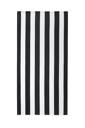 Port Authority ® Value Cabana Stripe Beach Towel PT45 — Black