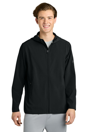 Richardson Barrage Hooded Wind Jacket RA7400FZH — Black