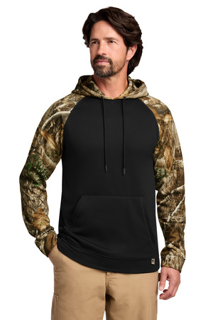 Russell Outdoors ™ Realtree ® Performance Colorblock Pullover Hoodie RU451 — Black/ Realtree Edge